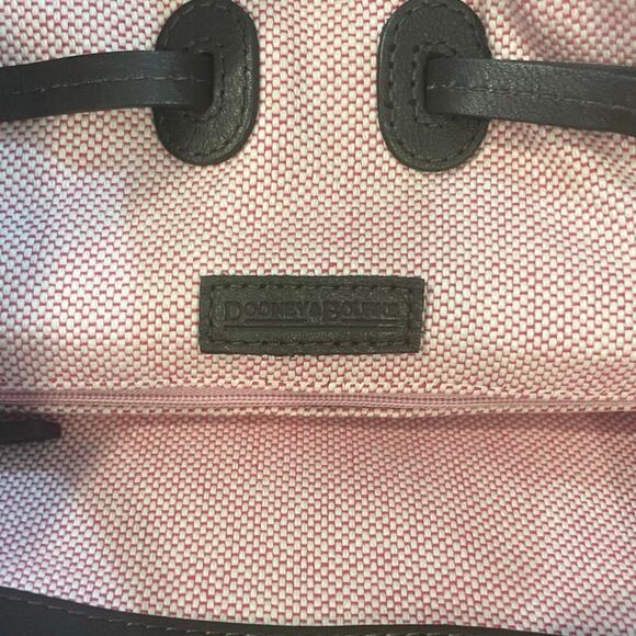 NEW VTG DOONEY & BOURKE CHIARA MEDIUM SATCHEL RED SUEDE/BROWN VERSATILE ICONIC - Picture 7 of 16